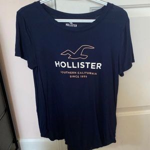 Navy Blue , Gold , & White Hollister Tee